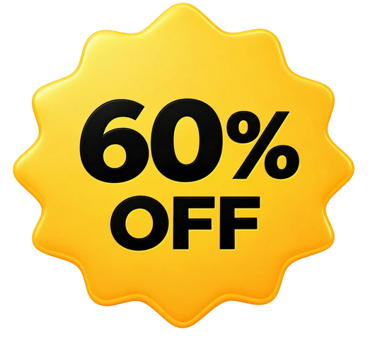 60% OFF Inaugural Offer