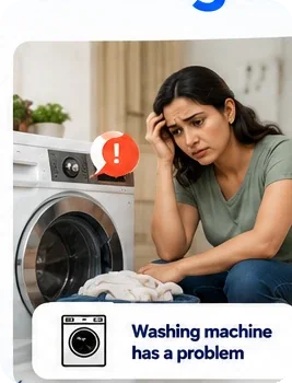 Washing machine has a problem